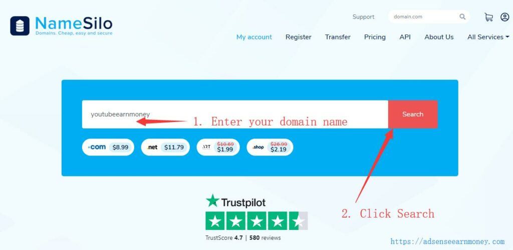 How to buy domain name at namesilo? 2020 Best tutorial 2